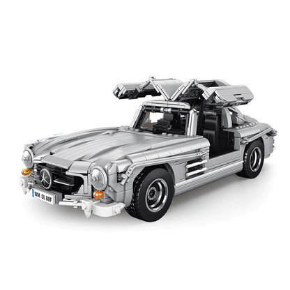 KIYU 10002 Mercedes-Benz 300SL "Gullwing" Coupé (1955) Model Car Technic building blocks 1452pcs bricks from China.
