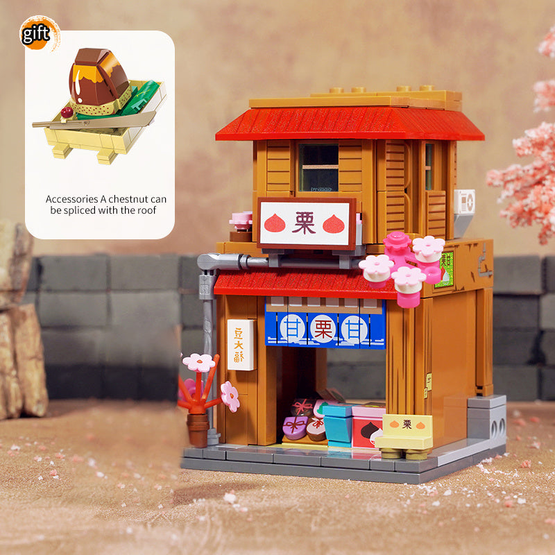 Keeppley K20514 K20515 K20516 K20517 K20518 All Sets Movie &amp; Game "Naruto"Konoha Hidden Village Street View Building Blocks from China Delivery.