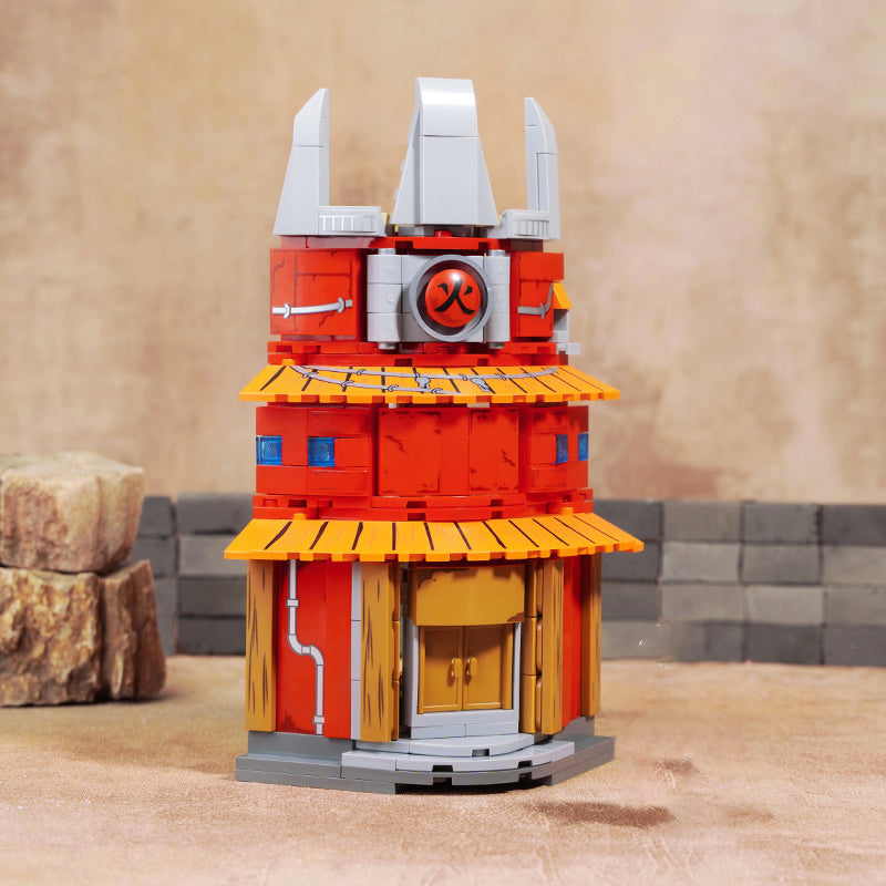 Keeppley K20514 K20515 K20516 K20517 K20518 All Sets Movie &amp; Game "Naruto"Konoha Hidden Village Street View Building Blocks from China Delivery.