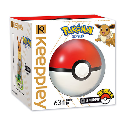 Keeppley Mini Pokémon Assembled Small Building Blocks Pokemon Series Pikachu Model Toys from China