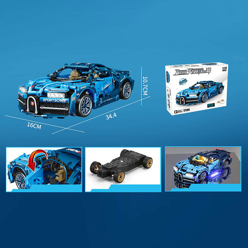 LD0755 Moc Technic Remote Control Rambo Sports Car Building Blocks 1280pcs Bricks Toys From China. [with Motor]