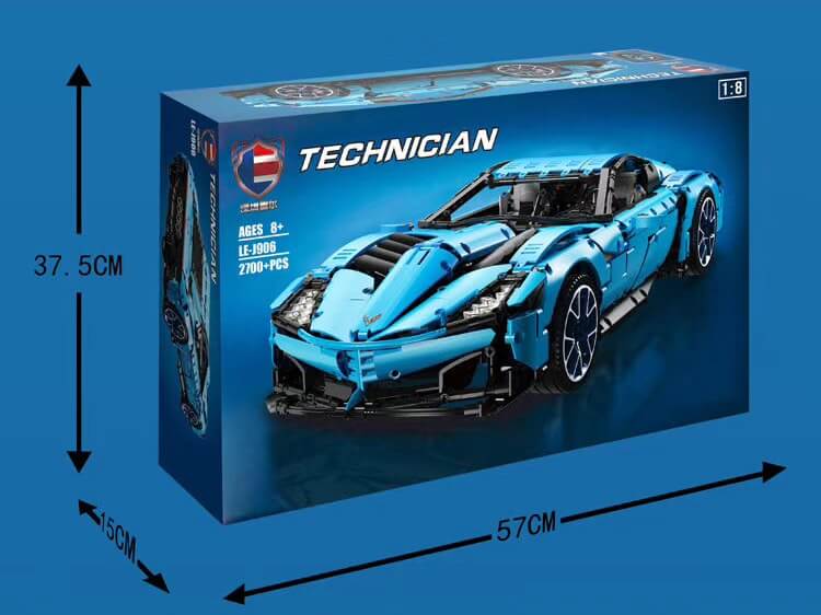 LEJ 906 MOC 31189 Il Toro Azzurro Super Car