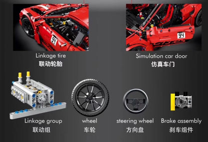 LIN 0015 Porsche 911 Super Car Red