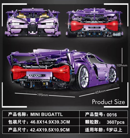 LIN 0016 Bugatti Chiron Purple