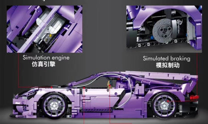 LIN 0016 Bugatti Chiron Purple