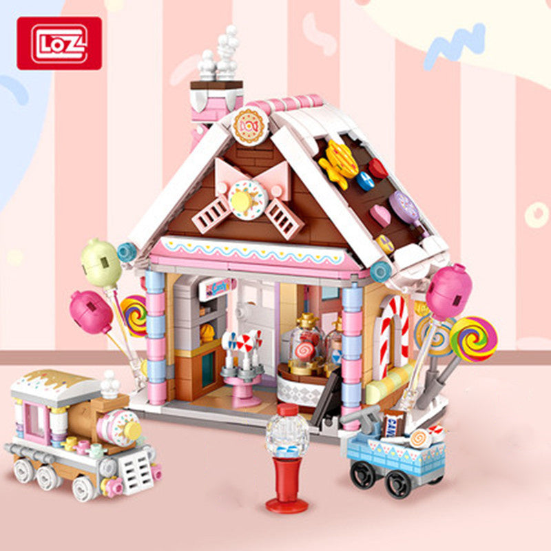 LOZ1224 Creator Christmas Candy House Building Blocks 781pcs Bricks Toys Gift from China Delivery.