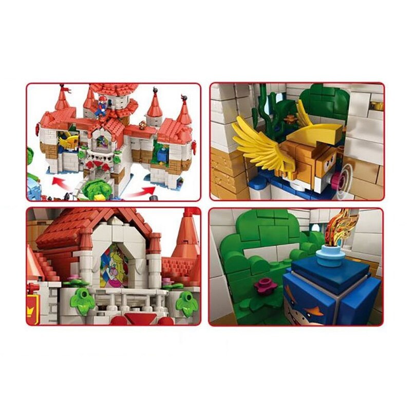 LQS 67601 MOC Movie &amp; Game Super Mario Building Blocks 2614pcs Bricks Toys Ship From Europe 3-7 Days Delivery