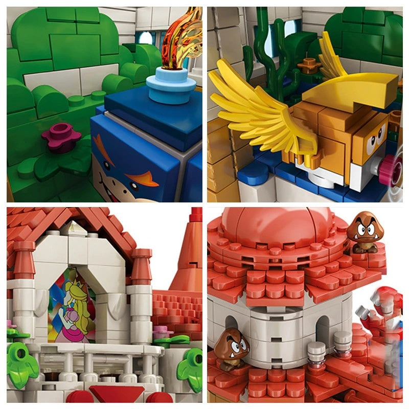 LQS 67601 MOC Movie &amp; Game Super Mario Building Blocks 2614pcs Bricks Toys Ship From Europe 3-7 Days Delivery