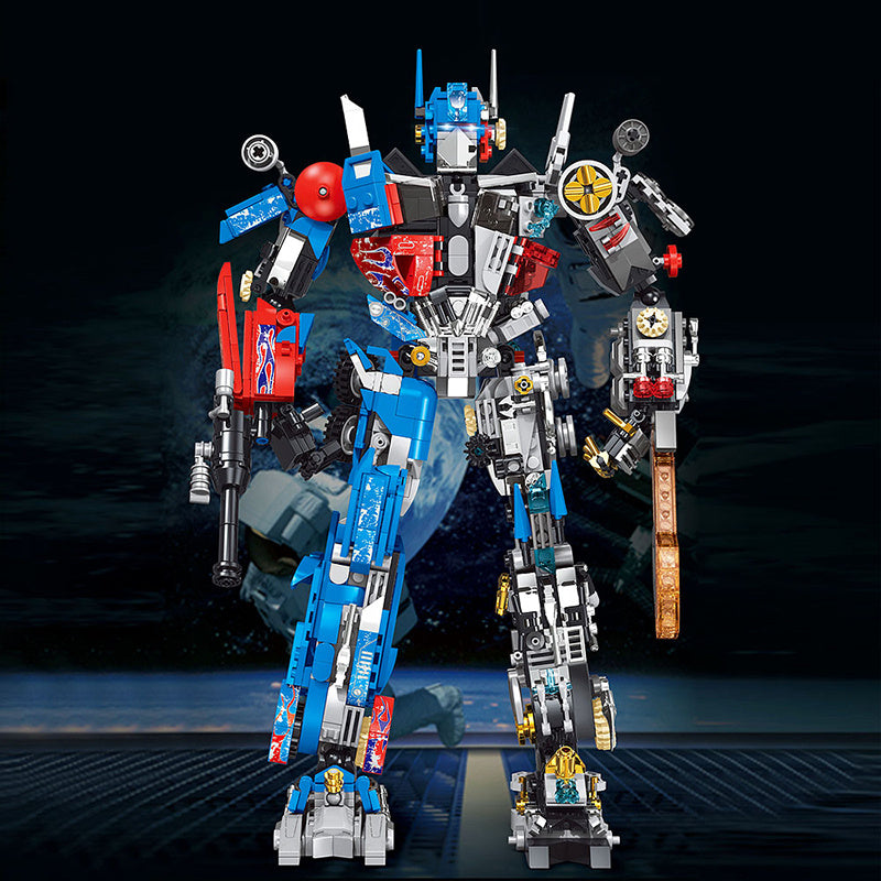LW 7038 MOC Movie &amp; Game Optimus Prane Defnder Justice Building Blocks 1557PCS Bricks Toys From China Delivery.