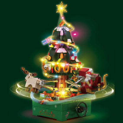 LW60029 Christmas Tree Music Box Building Block 722pcs Bricks Toys Christmas gift From China Delivery.