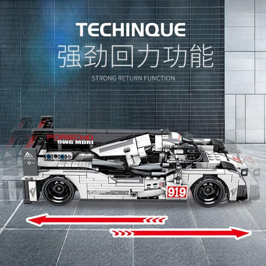 SEMBO 701652 Porsche 919 Pull-back Racing Car