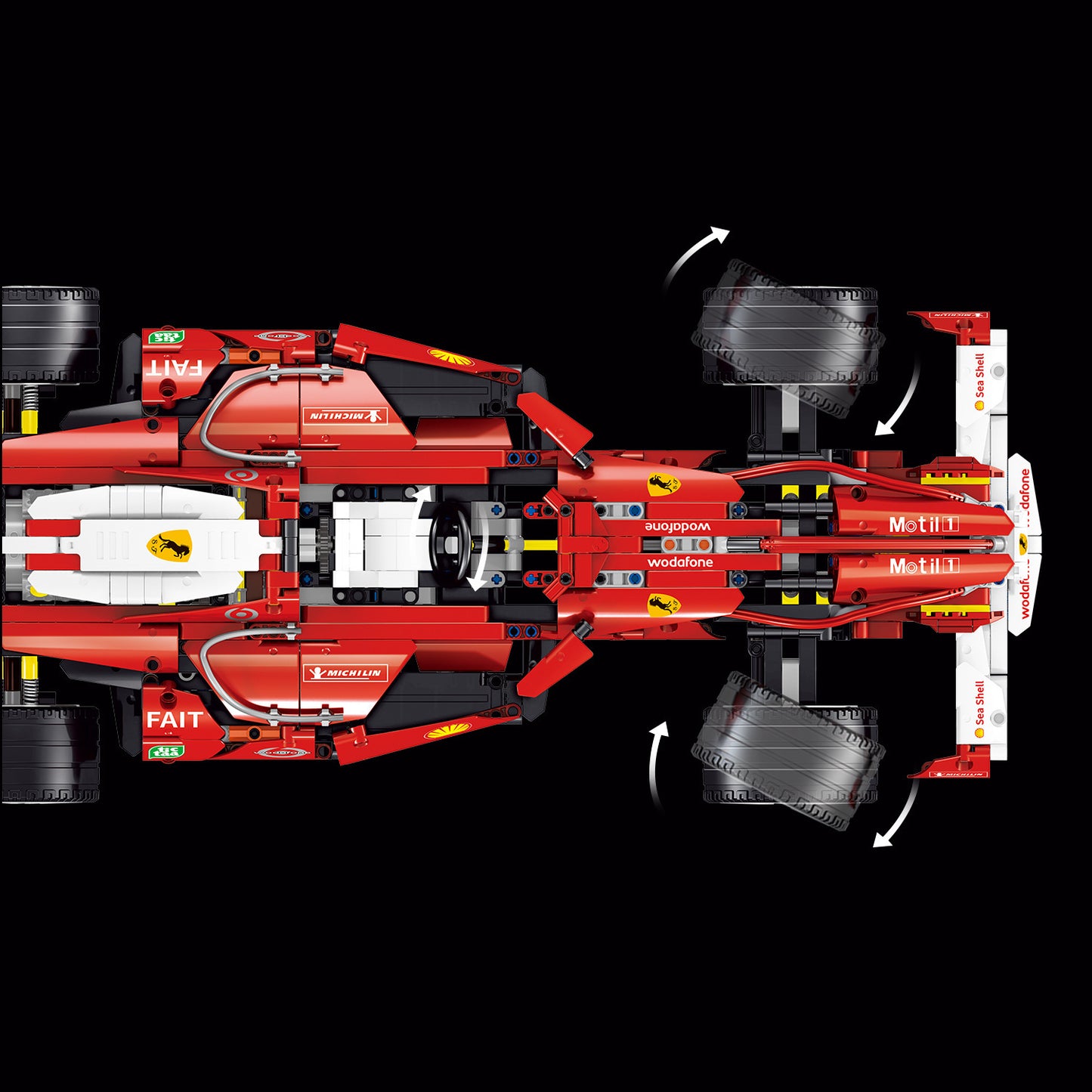 Lin07 0011 Blocks Technic Series Model Series "Ferrari" 248 F1 Formula 1 Mini Car Building Blocks 1275pcs Bricks Toy Ship From China
