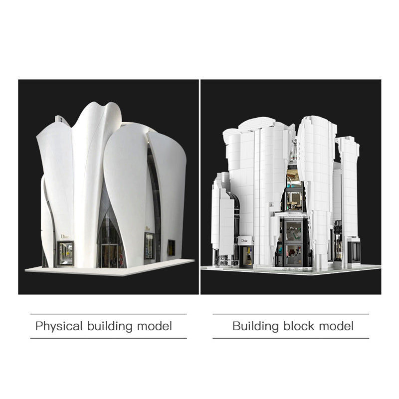 Lisong 88001 Modular Buildings Luxury Flagship Store with Light Building Blocks 3028pcs Toys From Europe Delivery.