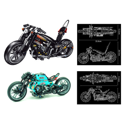 Lucky Star 50025 Technic Moc Cafe Racer Motorcycle Model building blocks 431pcs Bricks Toys from China.