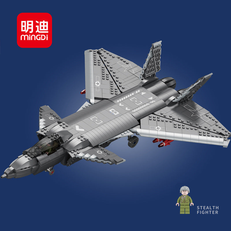 MINGDI K089 Military series J20 Stealth Fighter Building Block model 1001pcs Ship From China