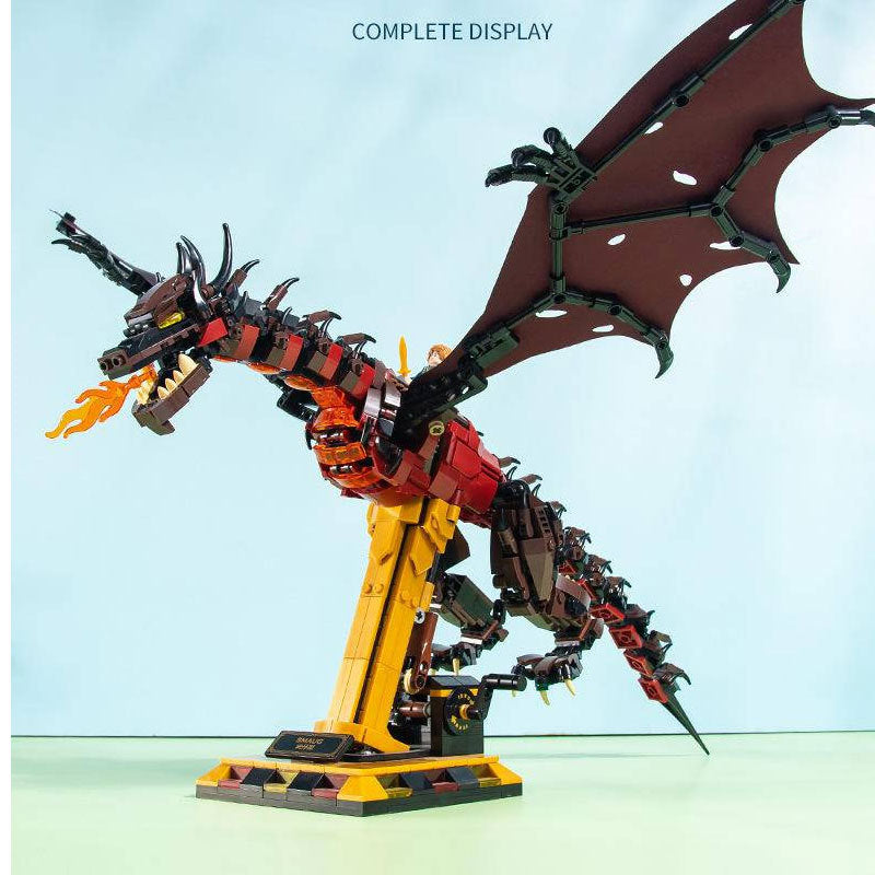 MJI 13003 Movie &amp; Game The Lord of the Rings Dragon Smaug Model Building Blocks 1359pcs Bricks Toys From China
