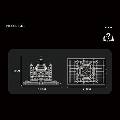 MJI 13012 Moc Movie Magic Book Idea Taj Mahal Building Blocks 768pcs Bricks Toys From China.