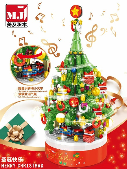 MJI 23001 626PCS Christmas series light and music Christmas tree model holiday gift assembly insert From China