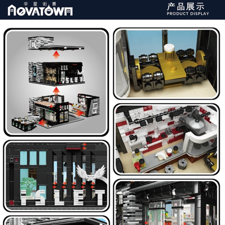 MK16042 Pub &amp; restaurant Modular 'ISLET' Building Blocks 3992pcs Bricks Ship From China