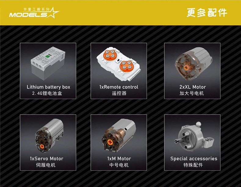 MK17012 Three Way Dump Truck 3206pcs Bricks Toys Model Ship From China