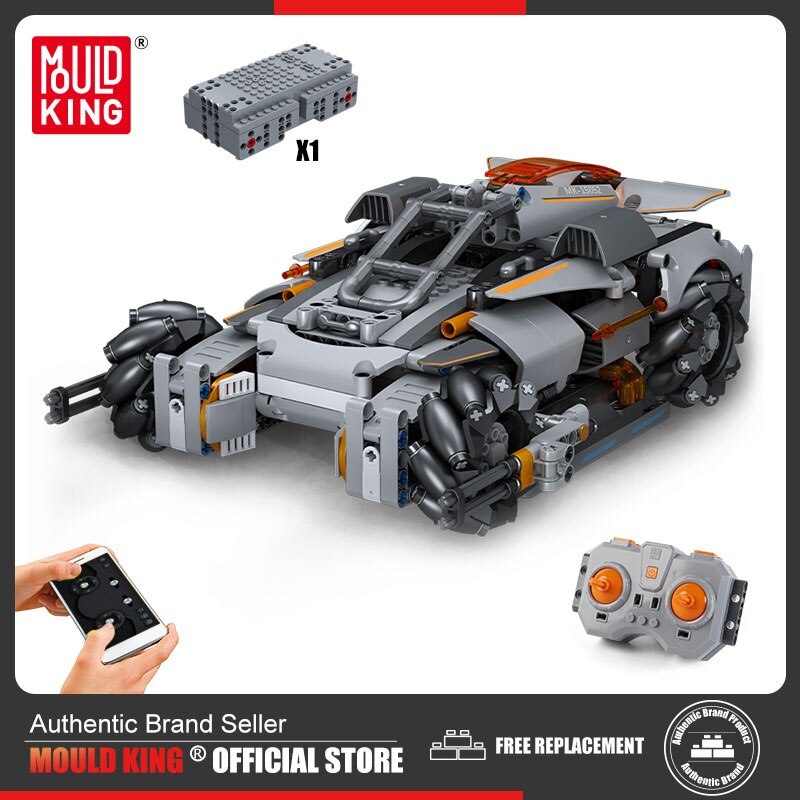 MOULD KING 15052 Building Block Power Brick Desert Storm High-Tech Car Toys MOC RC  555pcs bricks ship from China.