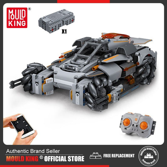 MOULD KING 15052 Building Block Power Brick Desert Storm High-Tech Car Toys MOC RC  555pcs bricks ship from China.