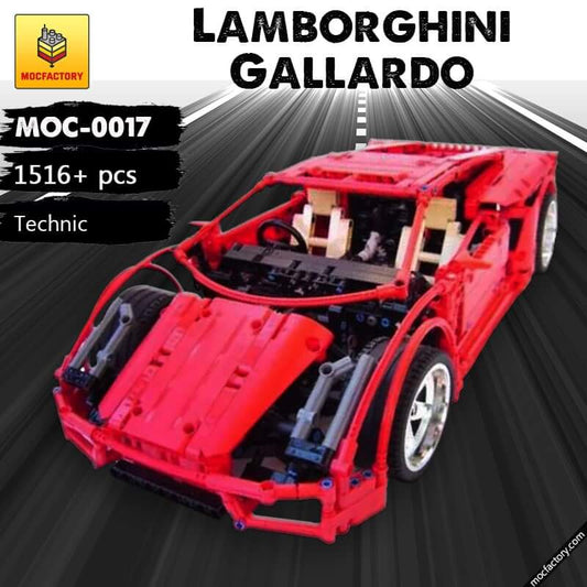 MOC-0017 Lamborghini Gallardo Super Car by Crowkillers