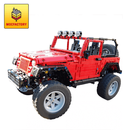 MOC-30015 Jeep Wrangler Rubicon (Manual Version) Off Road Car by Sheepo