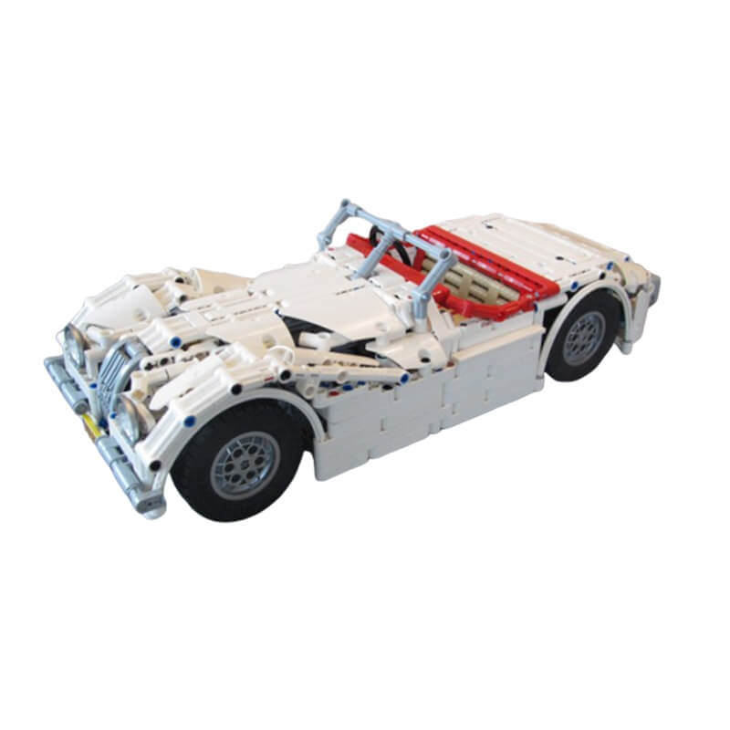 MOC-10803 Classic Jaguar Roadster super car RC version by martijnnab