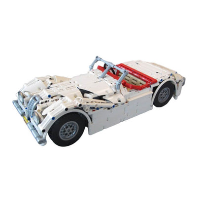 MOC-10803 Classic Jaguar Roadster super car RC version by martijnnab
