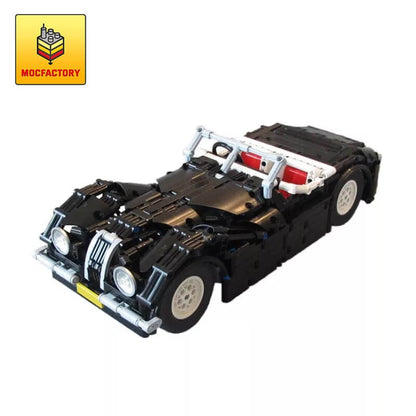 MOC-10803 Classic Jaguar Roadster super car RC version by martijnnab