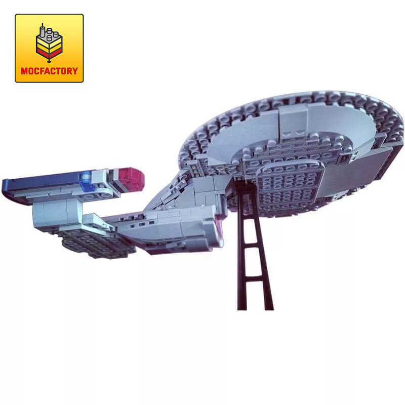MOC-12916 USS Enterprise NCC-1701-D Spaceship by jerrybuildsbricks