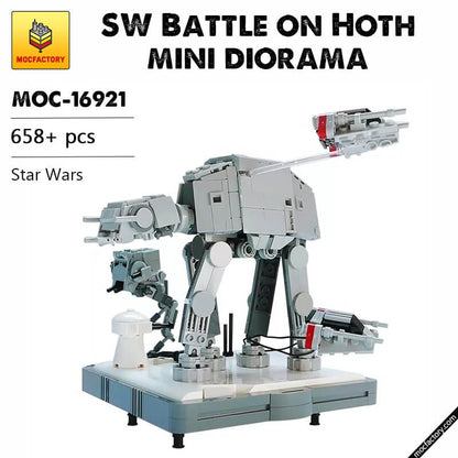 MOC-16921 SW Battle on Hoth mini diorama Star Wars by gol