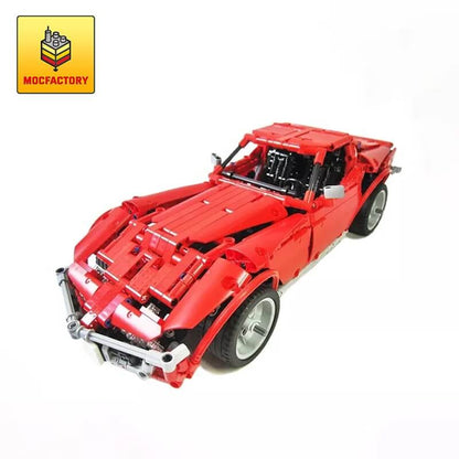 MOC-1757 Red Corvette C3 Stingray by Madoca1977