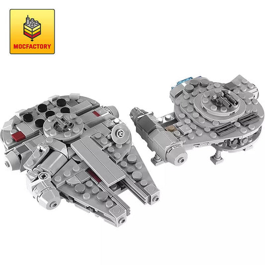 MOC-18554 Millenniumm Falcon & Outrider Micro/Midi Scale Star War movie by brickvault