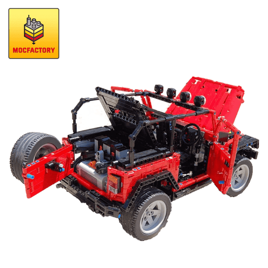 MOC-30015 Jeep Wrangler Rubicon (Manual Version) Off Road Car by Sheepo