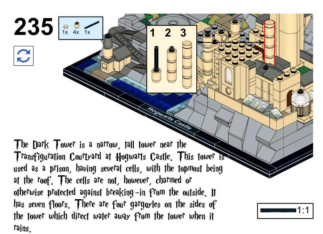 MOC 25280 H?gwarts Castle Architecture by MOMAtteo79