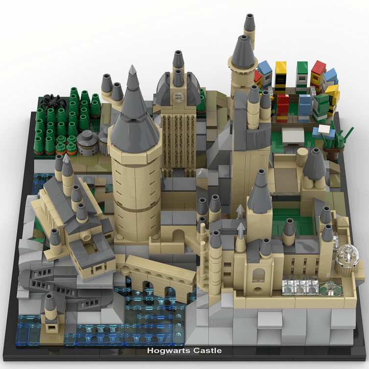 MOC 25280 H?gwarts Castle Architecture by MOMAtteo79