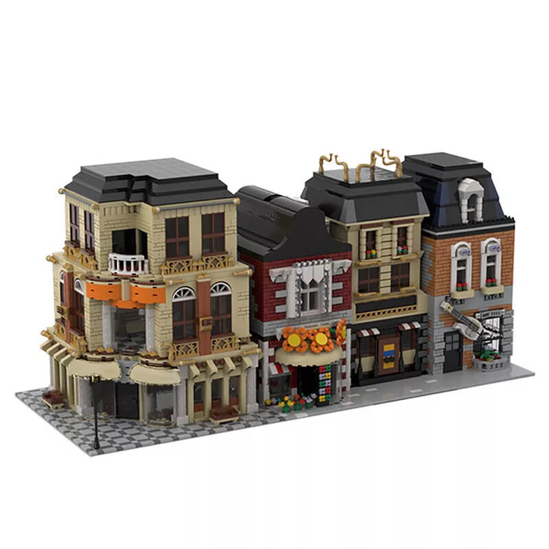 MOC-33843 Modular Street Build from 4 MOCs Modular Buildings by gabizon