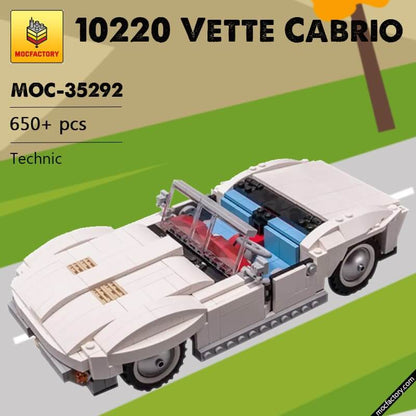 MOC-35292 10220 Vette Cabrio Super Car by Keep On Bricking