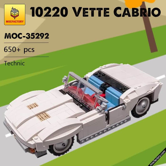 MOC-35292 10220 Vette Cabrio Super Car by Keep On Bricking