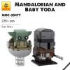 MOC-35477 Mandalorian and Baby Yoda Star Wars by custominstructions
