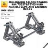 MOC-37615 Millennium Falcon Stands for 75257&75105 with Flexible Clips and Landing Gears Star Wars by darajan