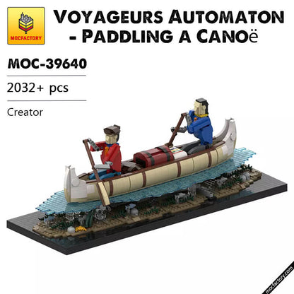 MOC-39640 Voyageurs Automaton ? Paddling a Cano? Creator by Mister-Gears