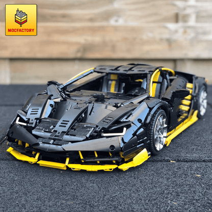MOC 39933 Lamborghini Centenario Black Hypercar 1 8