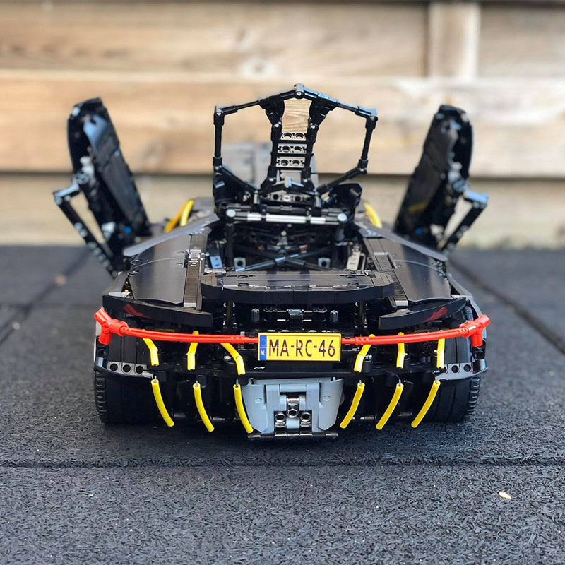 MOC-39933 Mechanische Hohe-Tech Serie Supersonic Gini LP770 Racing Auto Supercar Bausteine 3789 stücke Ziegel Spielzeug Auto Geschenk