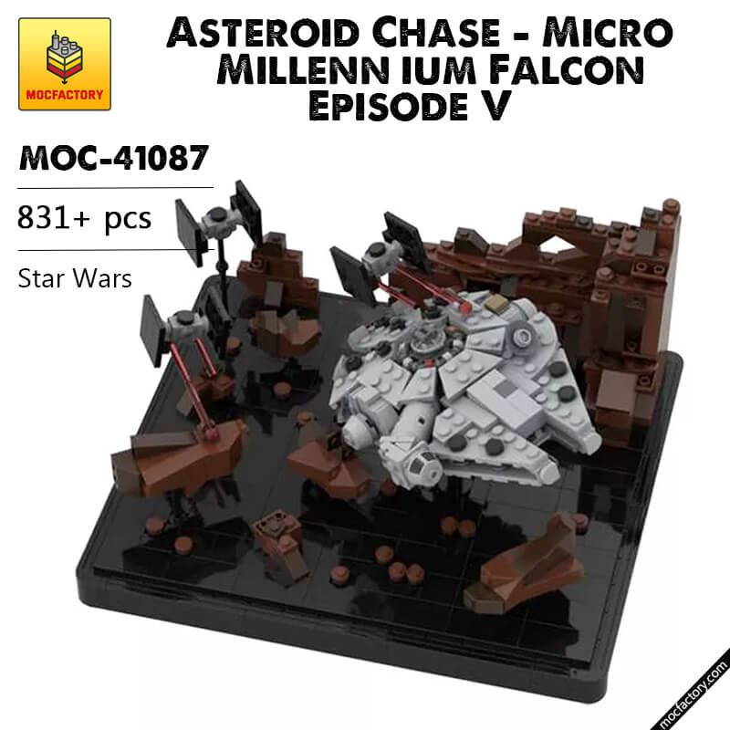MOC-41087 Asteroid Chase ? Micro Millenn ium Falcon ? Episode V Star Wars by 6211