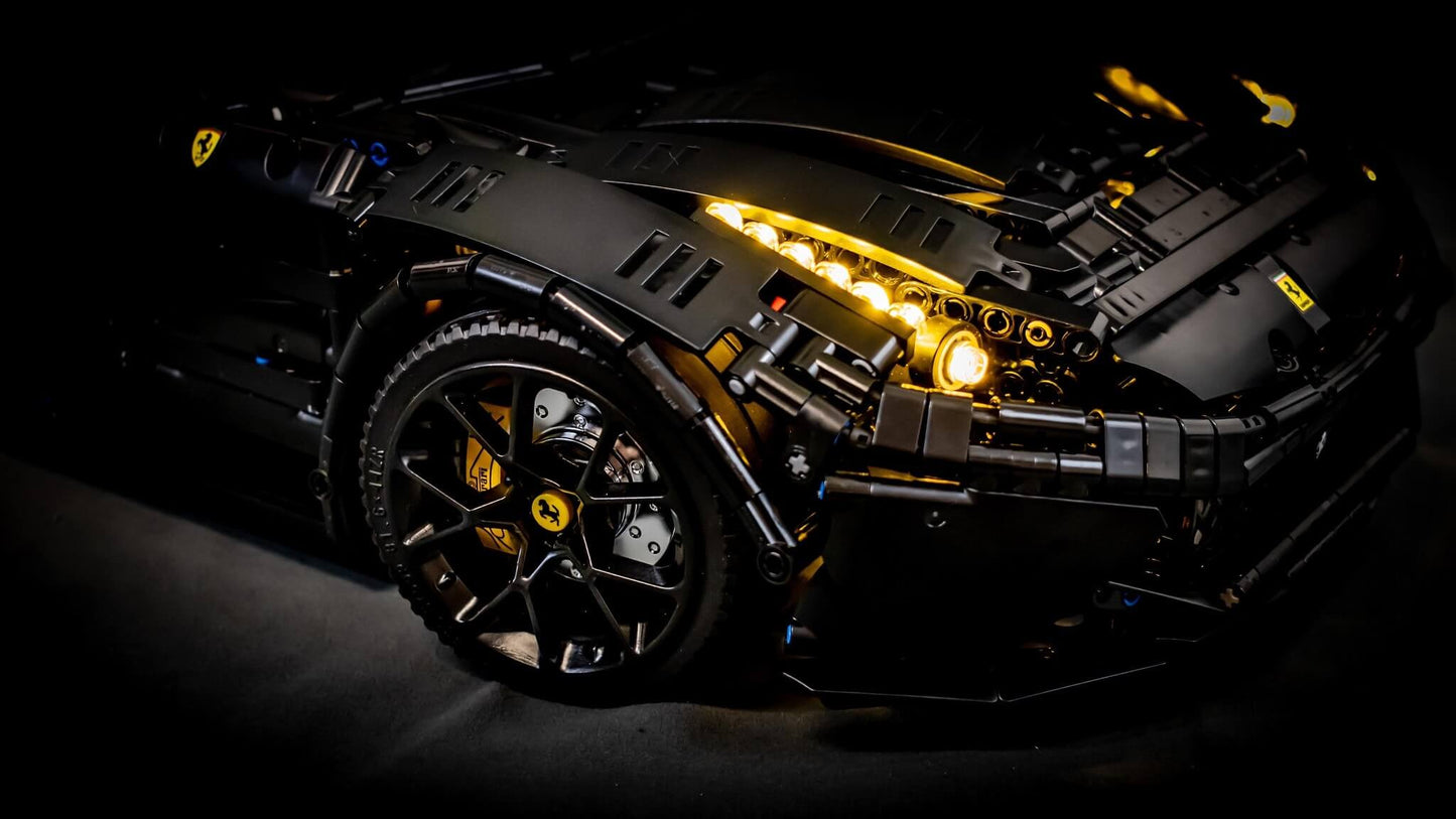 MOC 41271 Black Ferrari F12 Super Car by Loxlego