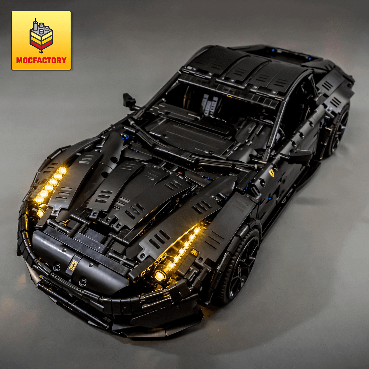 MOC 41271 Black Ferrari F12 Super Car by Loxlego