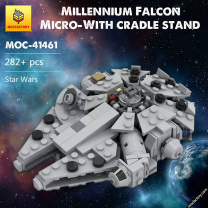 MOC-41461 Millenn ium Falcon-Micro-With cradle stand Star Wars by 6211